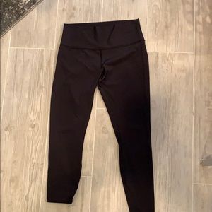 lululemon black tight leggings size 12
